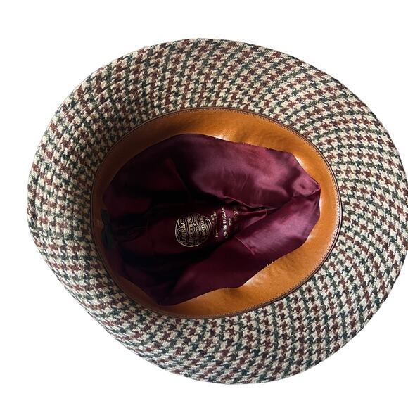 Lock And Co Made For Brook Brothers Houndstooth Hat - Picture 3 of 10